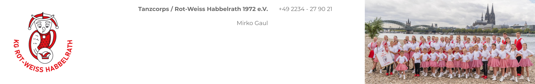 Tanzcorps / Rot-Weiss Habbelrath 1972 e.V.  Mirko Gaul +49 2234 - 27 90 21